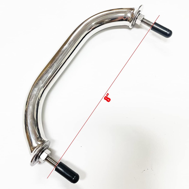 Tuop 8 Inch Stainless Steel Handle Grab Handrail Grip, Marine