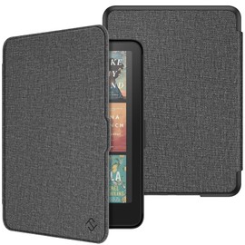 Fintie Case for 7 Inch Kindle Paperwhite (12th Generation) - 2024 and Kindle Colorsoft Signature Edition (1st Generation), Lightweight Protective Case with Auto Sleep/Wake, Dark Grey