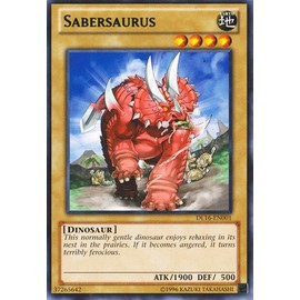 YU-GI-OH! - Sabersaurus - Green (DL16-EN001) - Duelist League 16 - Unlimited Edition - Rare