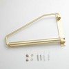 Folding Clothes Hanger Gold Brushed Drying Clothes Rack Wall-Mounted Space