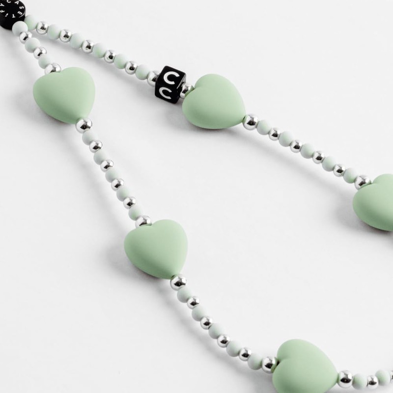CASETiFY Heart Phone Charm - Mint Heart