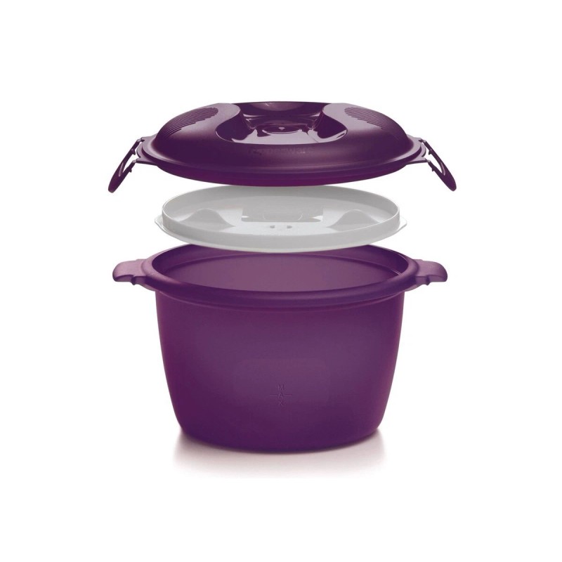 Tupperware Microwave Rice Cooker Purple Large 3L or 12 cup