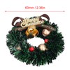 10Pcs Christmas Wreaths Miniature Scene Models Dollhouse Accessories for Above
