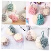 WOONEKY 4pcs Bath Loofahs for Shower Bath Loofah Sponge Skin