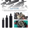 WiMas 940PCS Nylon Hex Standoff Spacer Screw Nut Threaded Pillar