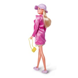 Simba 105733604 - Steffi Love Fashion Set, Dressing Doll with Dress, Coat, Hat, Handbag, Shopper and Cool Clothes Stand in Cactus Shape, 29 cm Toy Doll, from 3 Years