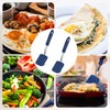 2pcs Mini Silicone Cookie Spatulas, Small Silicone Spatula Turner Heat