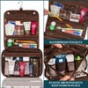 PAVILIA Hanging Toiletry Bag Women Men, Foldable Cosmetic Organizer Travel