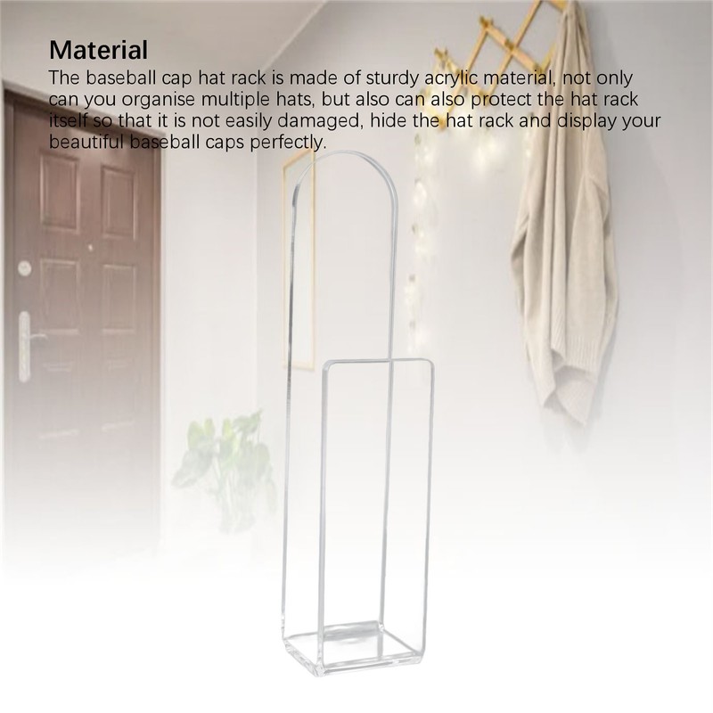 Wall Mounted Acrylic Hat Hook Easy Installation Sturdy Multifunction Self