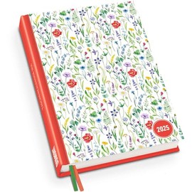 Lovely Flowers Pocket Diary 2025 - Floral Design - Diary with Weekly Calendar - Format 11.3 x 16.3 cm