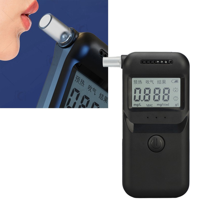 Digital Alcohol Checker Portable Breath Analyzer LCD Display High Accuracy