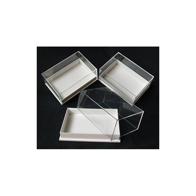 12 x Acrylic Display Boxes, Ideal for Fossils, Coins, Minerals