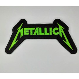 METALLICA Patch Neon Green Embroidered Iron/Sew on Thrash Metal Slayer Testament