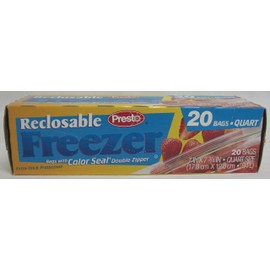 Presto Reclosable Freezer Bag