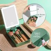 BS-MALL Set de Brochas de Maquillaje de Viaje 14 Piezas