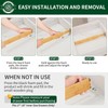 Dunruz 4 Pack Bamboo Drawer Dividers 2.6" High,Adjustable Spring Loaded