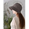WEISHY Women's Hat, Autumn & Winter, Large Size, Wide Brim,