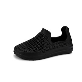 LUSSO CLOUD Scenario Comfort Slip-On - Unisex, Water Friendly, Jet Black, 9M/11W