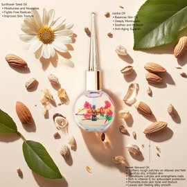 MISSVNINE Cuticle Oil 6 Pack (14ml Each) - Sweet Almond Oil, Jojoba Oil & Vitamin E - Nail Care Treatment for Dry Hands, Cuticle Softener & Nail Strengthener - Manicure Essential Kit for Healthy Nails