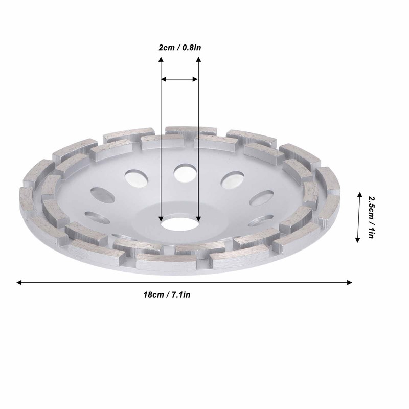 18CM Grinding Wheel for 180 Angle Grinder Segment Steel Saw