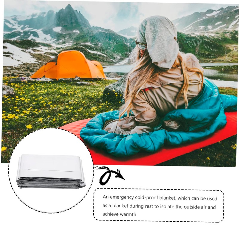 BESPORTBLE 3 Pcs Insulated Thermal Reflective Tarp Large Survival Blanket