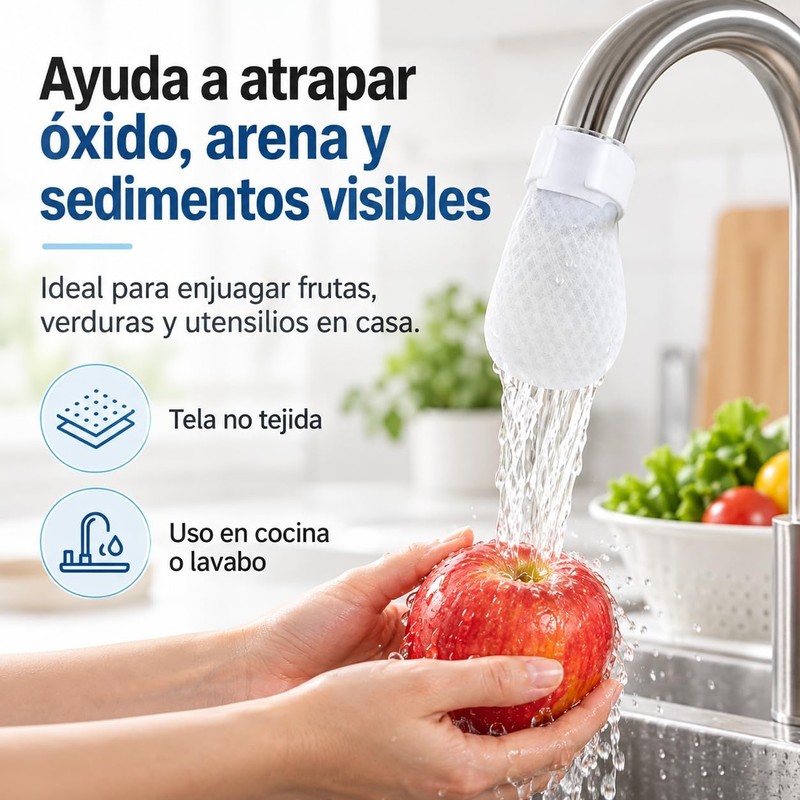 Filtro para Llave de Agua con 100 Pzas y 10