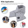 Heated Scarf USB Warming Scarf Adjustable Temperature Soft Comfort Cotton