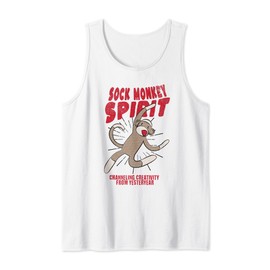 Sock Monkey Spirit Channeling Creativity Funny Sock Monkey Tank Top