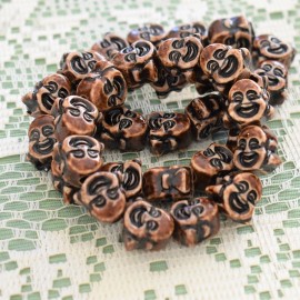 Unbranded Laughing Buddha Beads, Stretch Bracelet, Acrylic Resin, 18mm Beads, 12 Beads