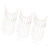 3pcs Hanging Photo Display with Wood Clips Beads DIY 110cm