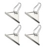 YHXiXi 4pcs Sliding Hooks for 6mm T-Slot Aluminum Extrusions Silver,