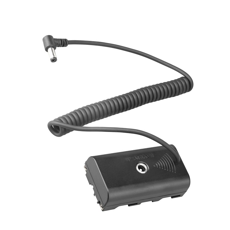 NP F550 Dummy Battery ABS Coiled Cable Dummy Battery Power