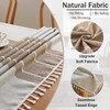 JIALE Tablecloths for Rectangle Tables, Cotton Linen Table cloth Waterproof