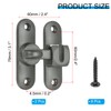 PATIKIL 2 Pack Flip Sliding Door Latch Safety Bar Gate