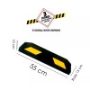 FR Tope De Estacionamiento Polietileno Para Piso 55 Cm Fr-55
