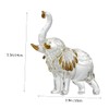 Gatuida Crystal Elephant Figurine Elegant Desktop Decor Craftsmanship Crystal Material