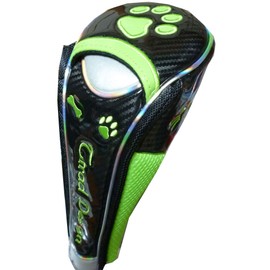 Golf Head Cover for Fairway Paw Magnetic (Black/Green, Fairway For)