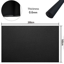 Blue Soft Faux Leather Fabric 0.5mm Pleather Marine Vinyl Fabric for Home Furniture Upholstery Sofa, Car Seat, Sewing Crafts, DIY Handicrafts, 100x160cm