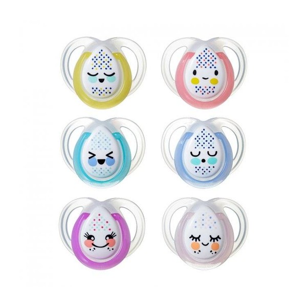 TOMMEE TIPPEE NIGHT TIME ORTHODONTIC 0-6m, GLOW IN THE DARK
