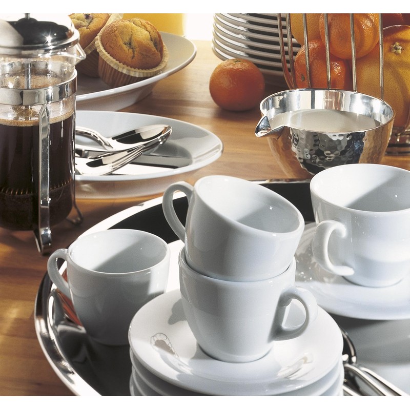 Pronto Egg Cup with Base [Set of 6] Colour: White