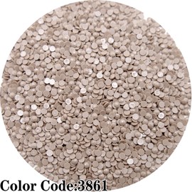 5000 Pieces Single Color Diamond Art Painting Beads,Color Code 3861 Flat Bottom Round Rhinestones for Gem Painting Replacement, Round Drills for 5D Diamond Art DIY Craft