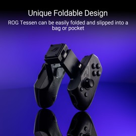ASUS ROG Tessen Mobile Gaming Controller (Smartphone Controller, Aura RGB Lighting, 18W Passthrough Fast Charge, Latency-Free with 500 Hz via USB Type C, Customisable Button Assignment)