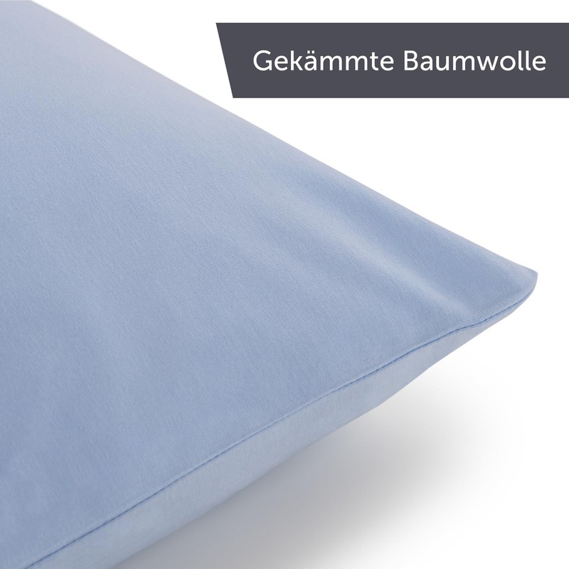 Blumtal set of 2 pillowcases - 100% cotton, super soft