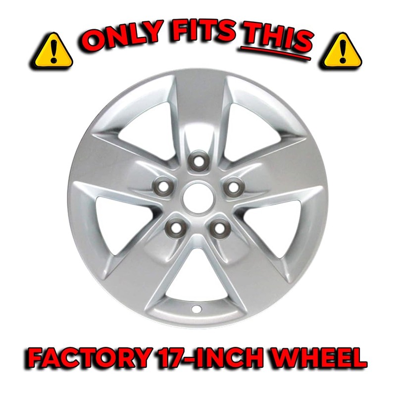 Set of 4 17" 5 Spoke Snap-On Wheel Skins for