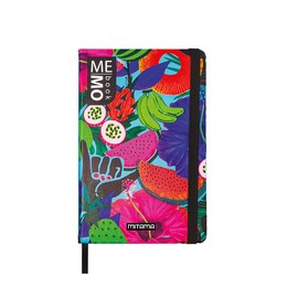 Mitama Brazil Pocket Graphic Notebook - Memo Book - Notebook - Soft Touch Cover - Inner Pocket + Pencil Included - Sheets Squared 5 mm - 9 x 14 cm