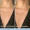 KALVICA 4PCS Necklace Chain Extender Gold Silver Rose Gold 2/3/4/6