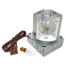 Rotating Light Kit, Revolving Lighthouse Beacon Light, 36RPM, 120v Wired Lighting, Fits 3' - 12' Decorative Amish Lighthouse