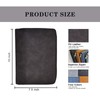 A5 Leather Notebook Portfolio Budget Planner PU Leather Cover with