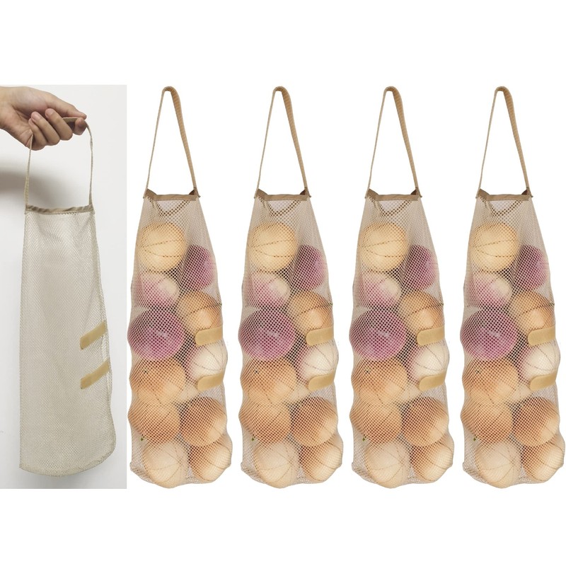 Hanging Mesh Storage 5Pack Potato & Onion Bags - Large
