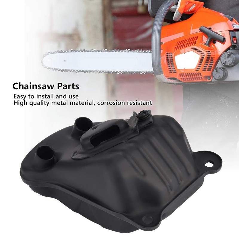 AUNMAS Chainsaw Muffler Exhaust Metal Silencer Exhaust System Replacement Parts